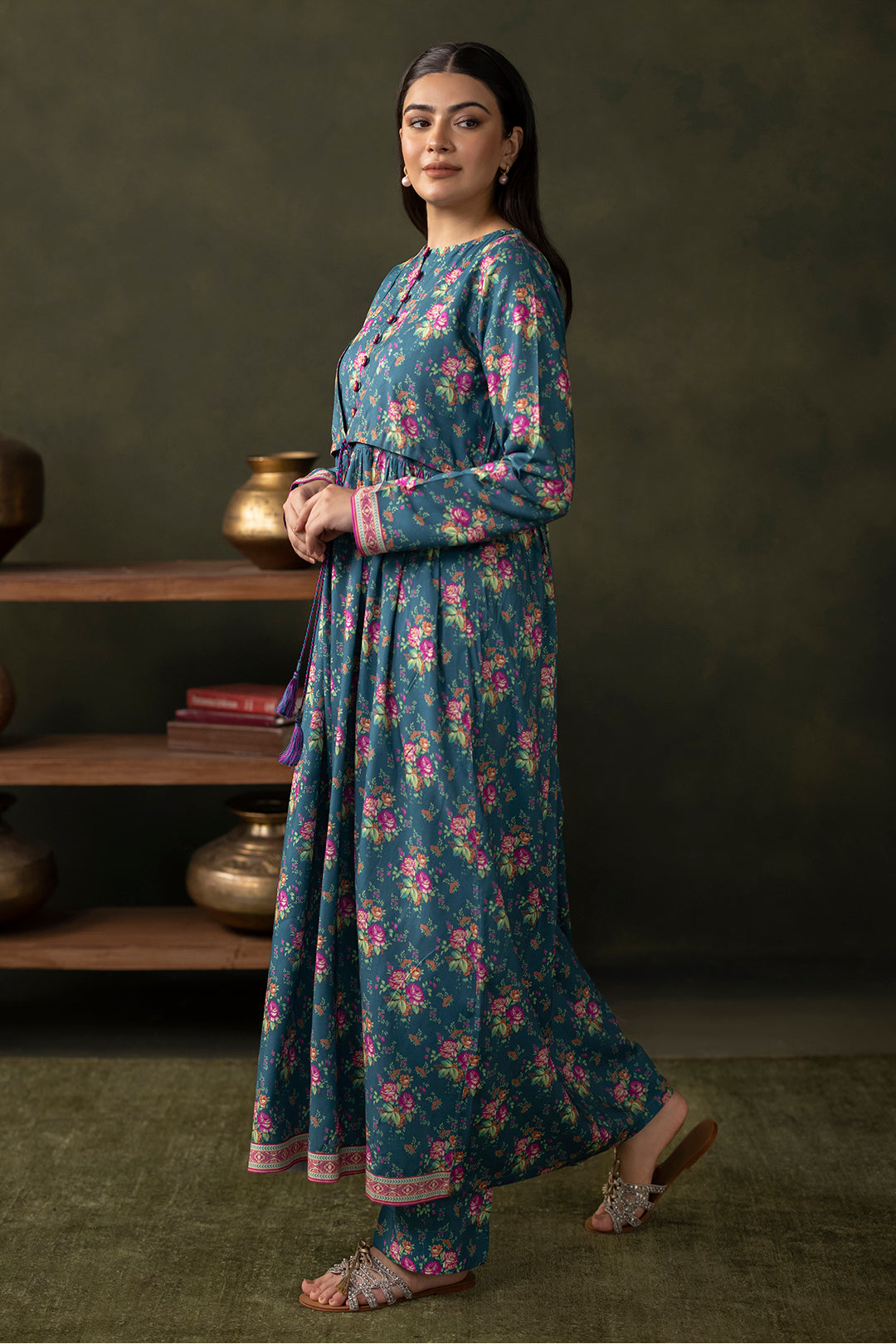Zellbury | Unstitched 2 Piece Viscose | Shirt Shalwar - 0261 - Libasekhas