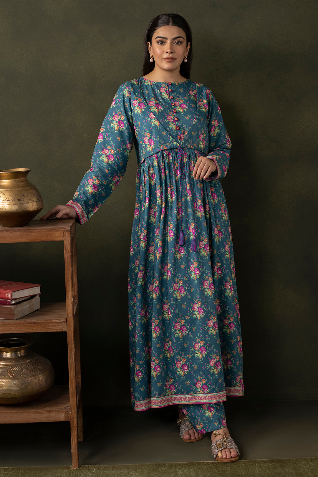 Zellbury | Unstitched 2 Piece Viscose | Shirt Shalwar - 0261 - Libasekhas