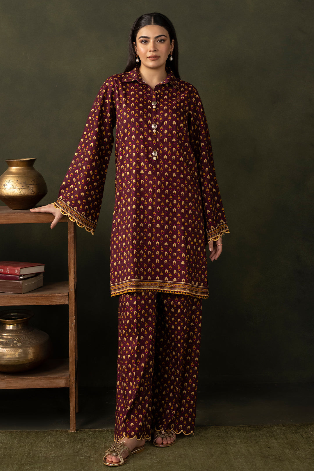 Zellbury | Unstitched 2 Piece Viscose | Shirt Shalwar - 0262 - Libasekhas