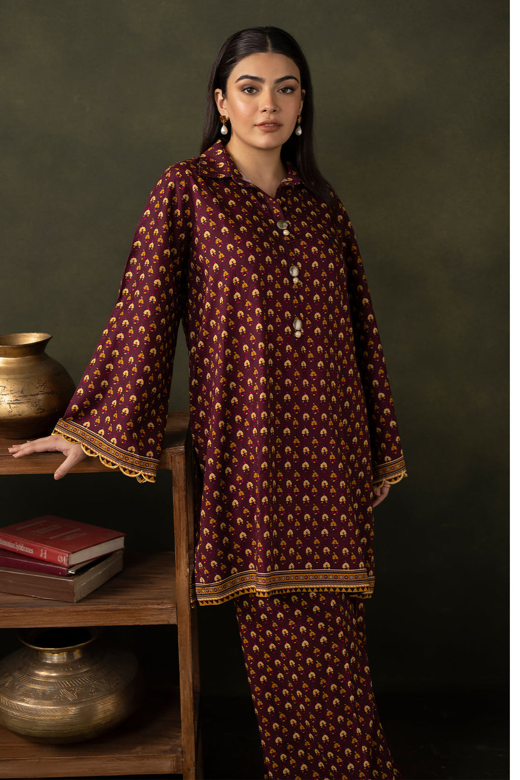 Zellbury | Unstitched 2 Piece Viscose | Shirt Shalwar - 0262 - Libasekhas