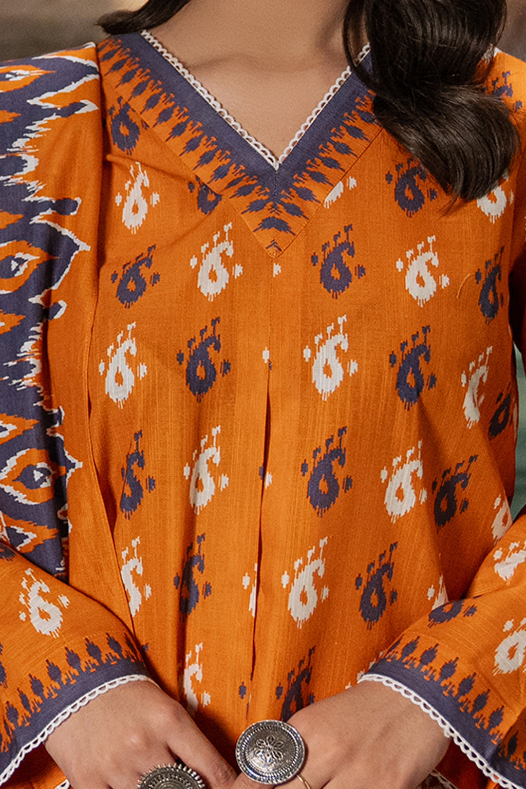 Zellbury | Unstitched 2 Piece Khaddar | Shirt Dupatta - 0335 - Libasekhas