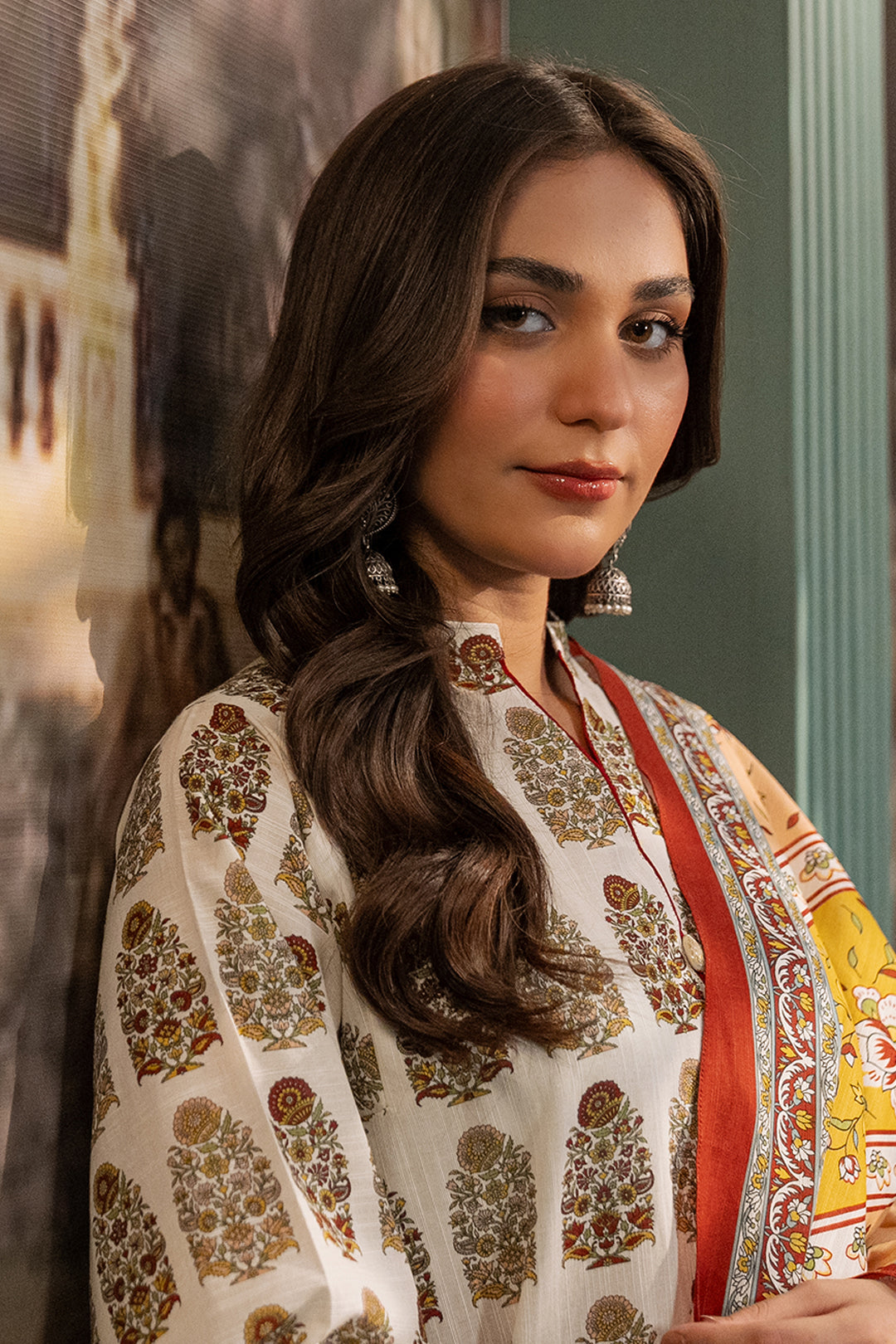 Zellbury | Unstitched 2 Piece Khaddar | Shirt Dupatta - 0336 - Libasekhas