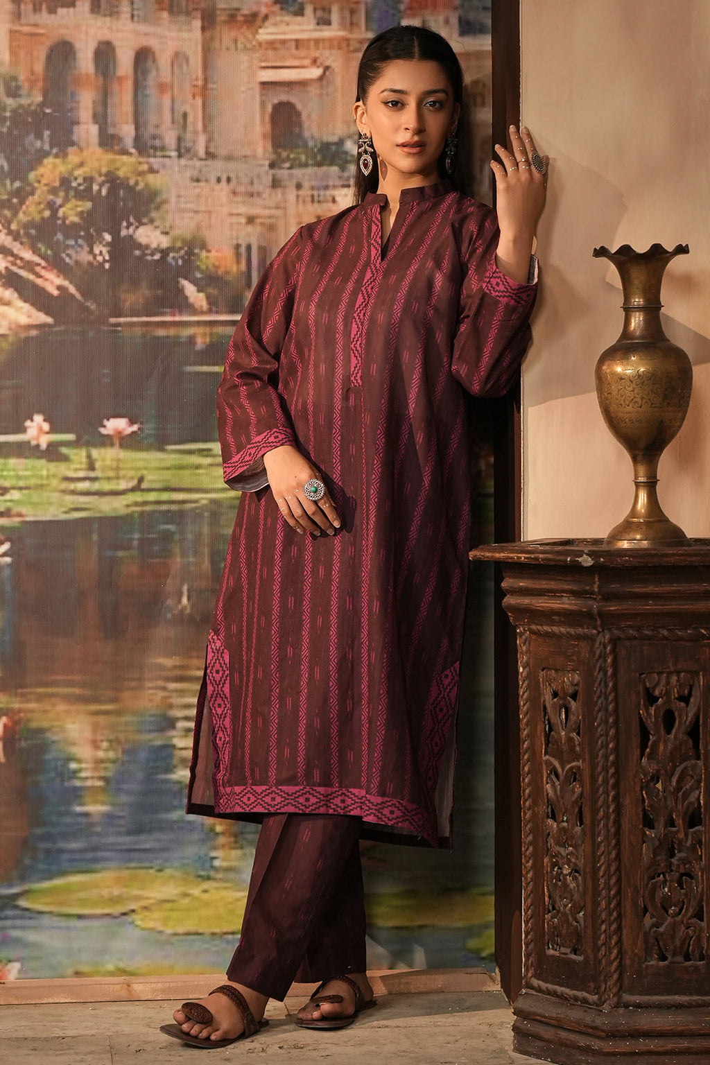 Zellbury | Unstitched 2 Piece Khaddar | Shirt Shalwar - 0343 - Libasekhas