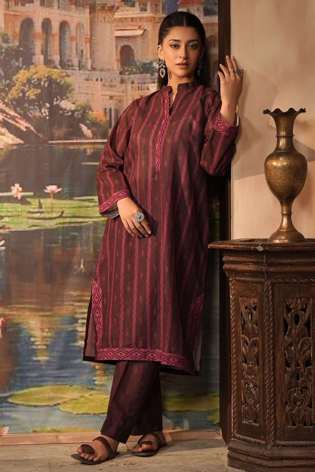 Zellbury | Unstitched 2 Piece Khaddar | Shirt Shalwar - 0343 - Libasekhas