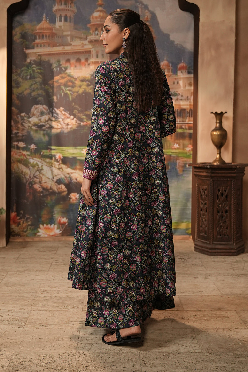 Zellbury | Unstitched 2 Piece Khaddar | Shirt Shalwar - 0345 - Libasekhas