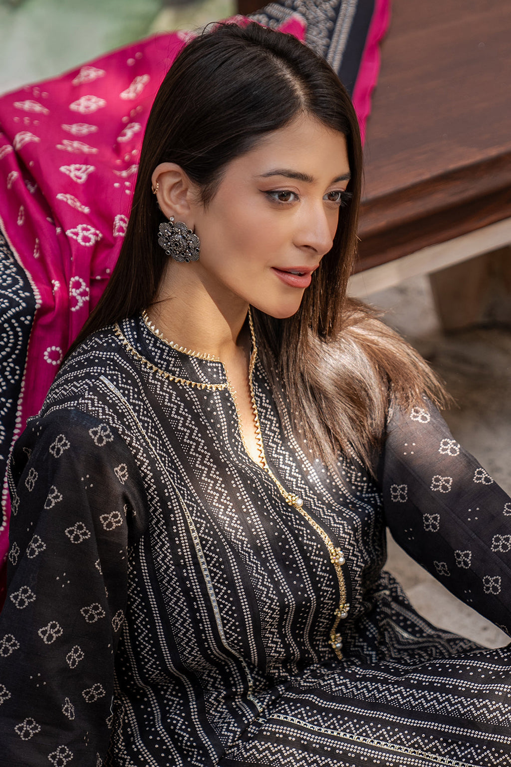 Zellbury | Unstitched 2 Piece Khaddar | Shirt Dupatta - 0428 - Libasekhas