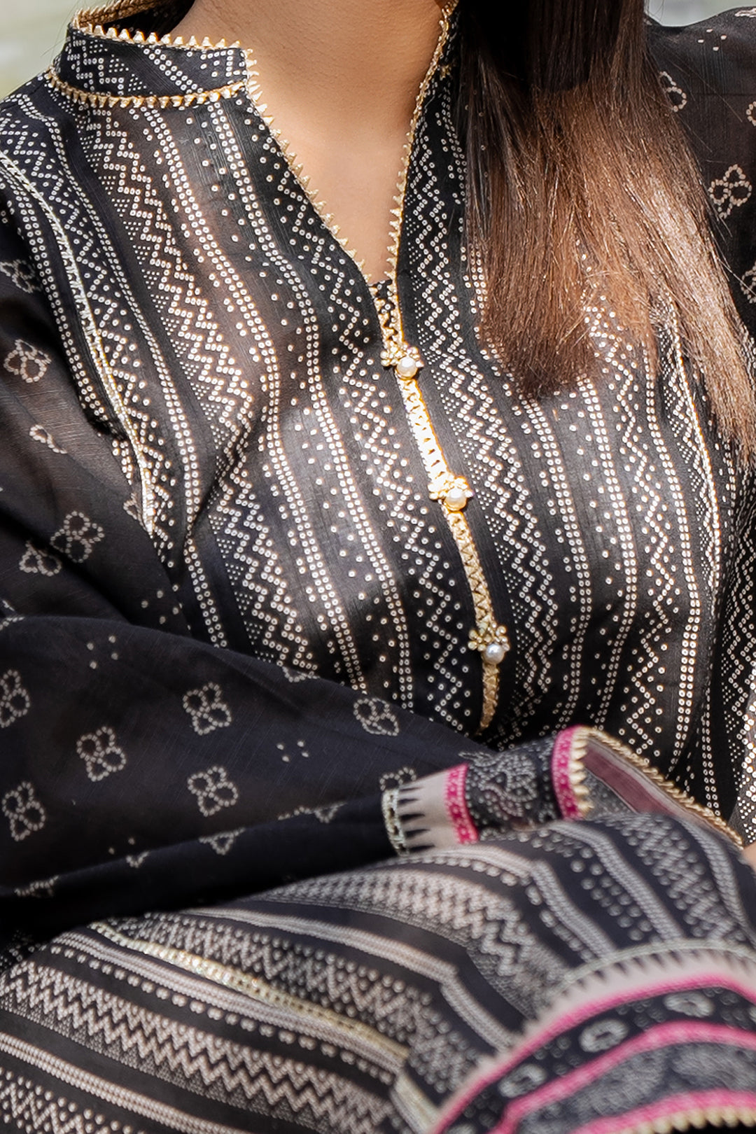 Zellbury | Unstitched 2 Piece Khaddar | Shirt Dupatta - 0428 - Libasekhas