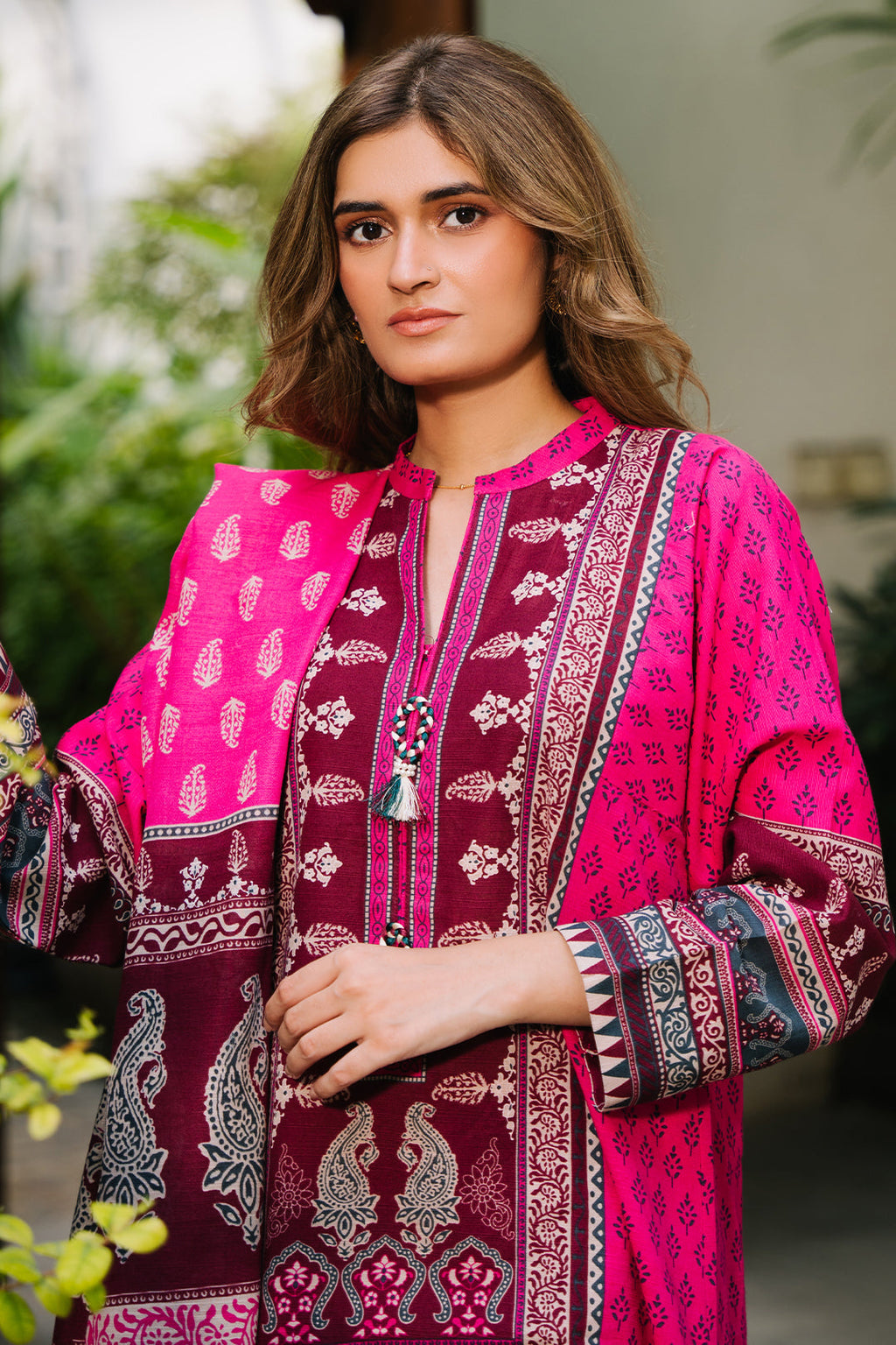 Zellbury | Unstitched 3 Piece Khaddar | Shirt Shalwar Dupatta - 0184 - Libasekhas