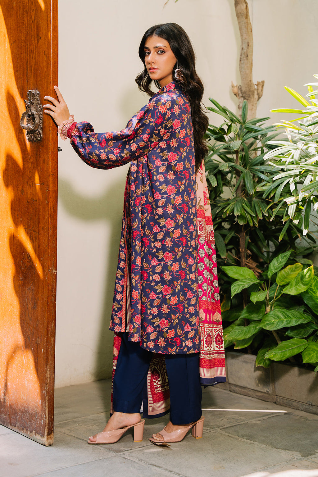 Zellbury | Unstitched 3 Piece Viscose | Shirt Shalwar Dupatta - 0187 - Libasekhas