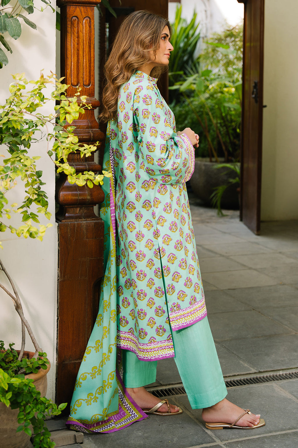 Zellbury | Unstitched 3 Piece Khaddar | Shirt Shalwar Dupatta - 0192 - Libasekhas