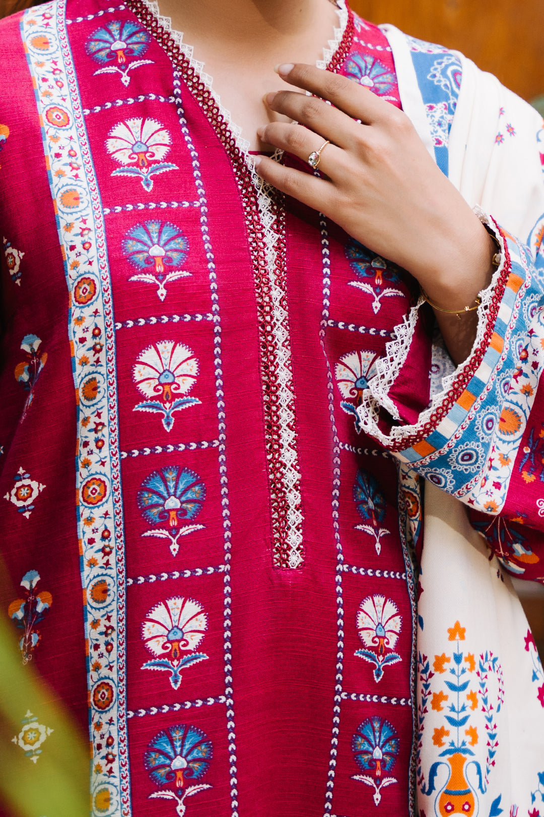 Zellbury | Unstitched 3 Piece Khaddar | Shirt Shalwar Dupatta - 0197 - Libasekhas