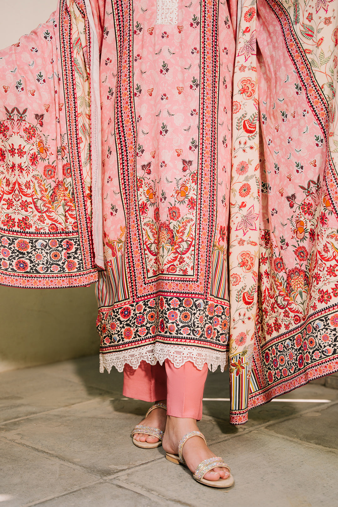 Zellbury | Unstitched 3 Piece Viscose | Shirt Shalwar Dupatta - 0199 - Libasekhas