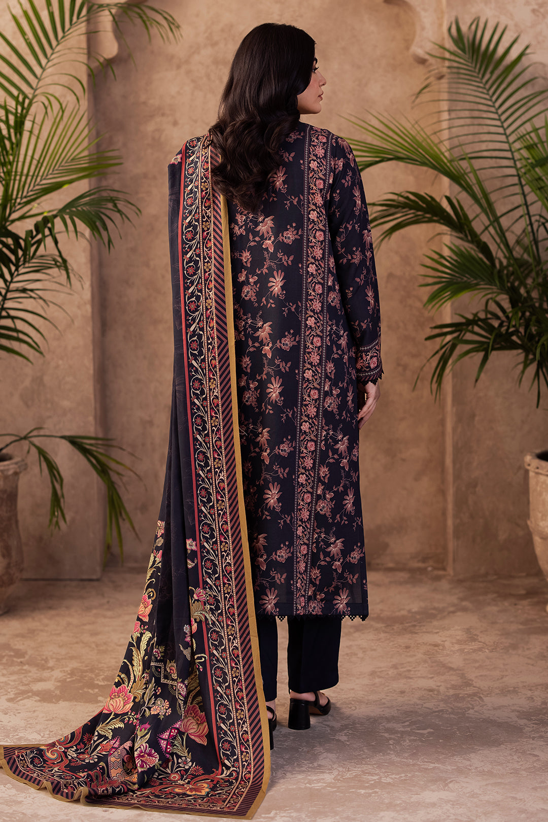 Zellbury | Unstitched 3 Piece Viscose | Shirt Shalwar Dupatta - 0200 - Libasekhas