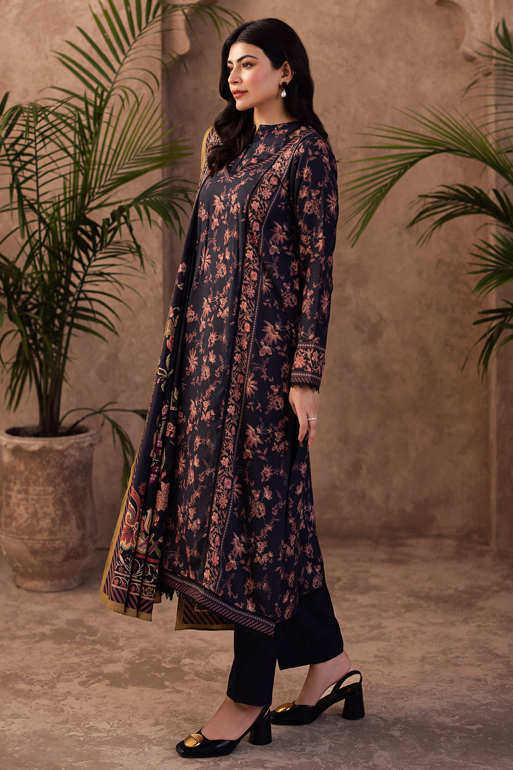 Zellbury | Unstitched 3 Piece Viscose | Shirt Shalwar Dupatta - 0200 - Libasekhas