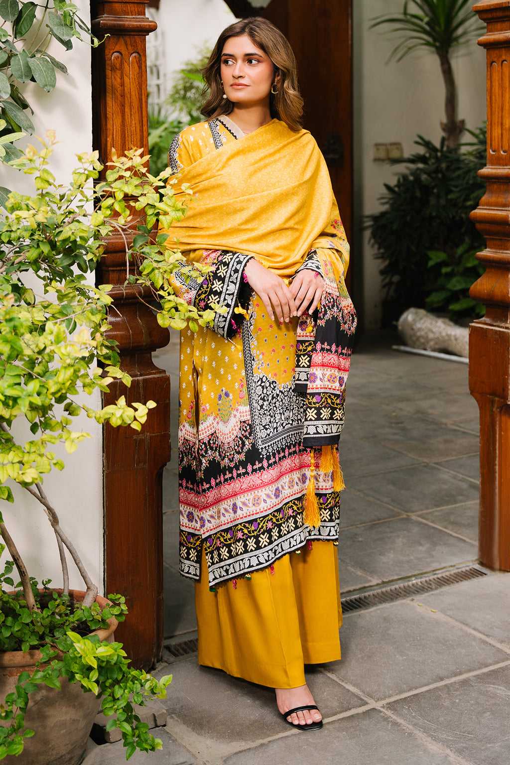 Zellbury | Unstitched 3 Piece Viscose | Shirt Shalwar Dupatta - 0205 - Libasekhas