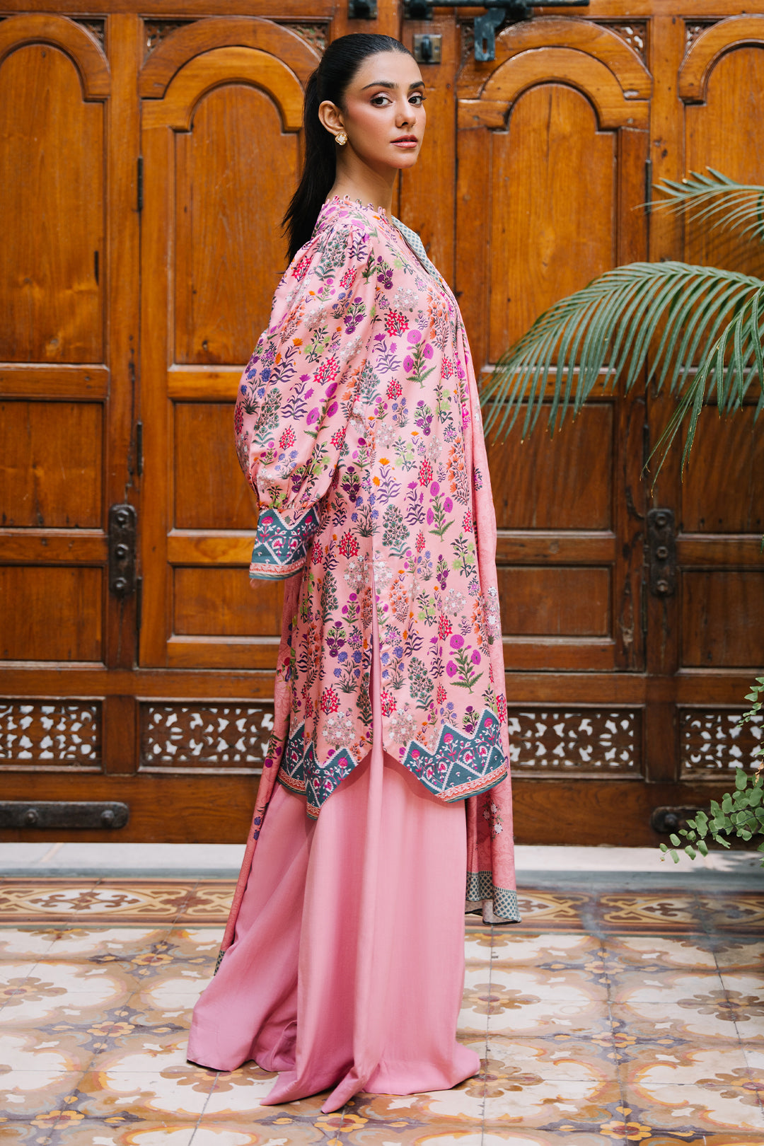Zellbury | Unstitched 3 Piece Viscose | Shirt Shalwar Dupatta - 0206 - Libasekhas