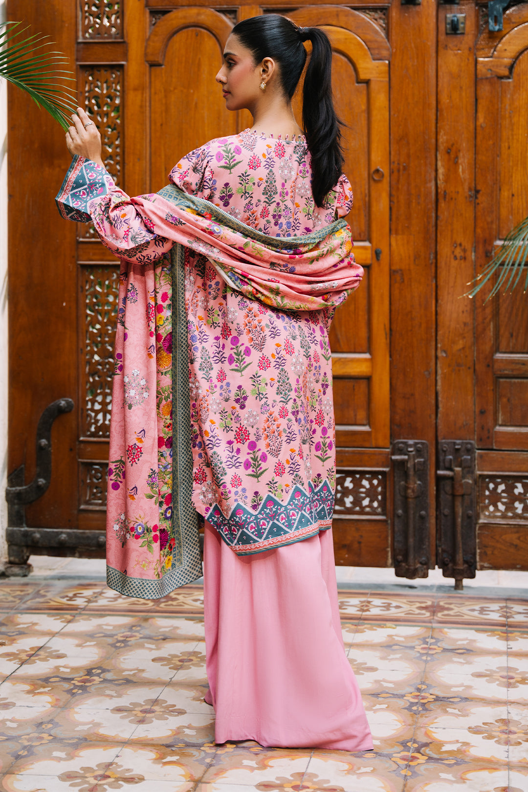 Zellbury | Unstitched 3 Piece Viscose | Shirt Shalwar Dupatta - 0206 - Libasekhas