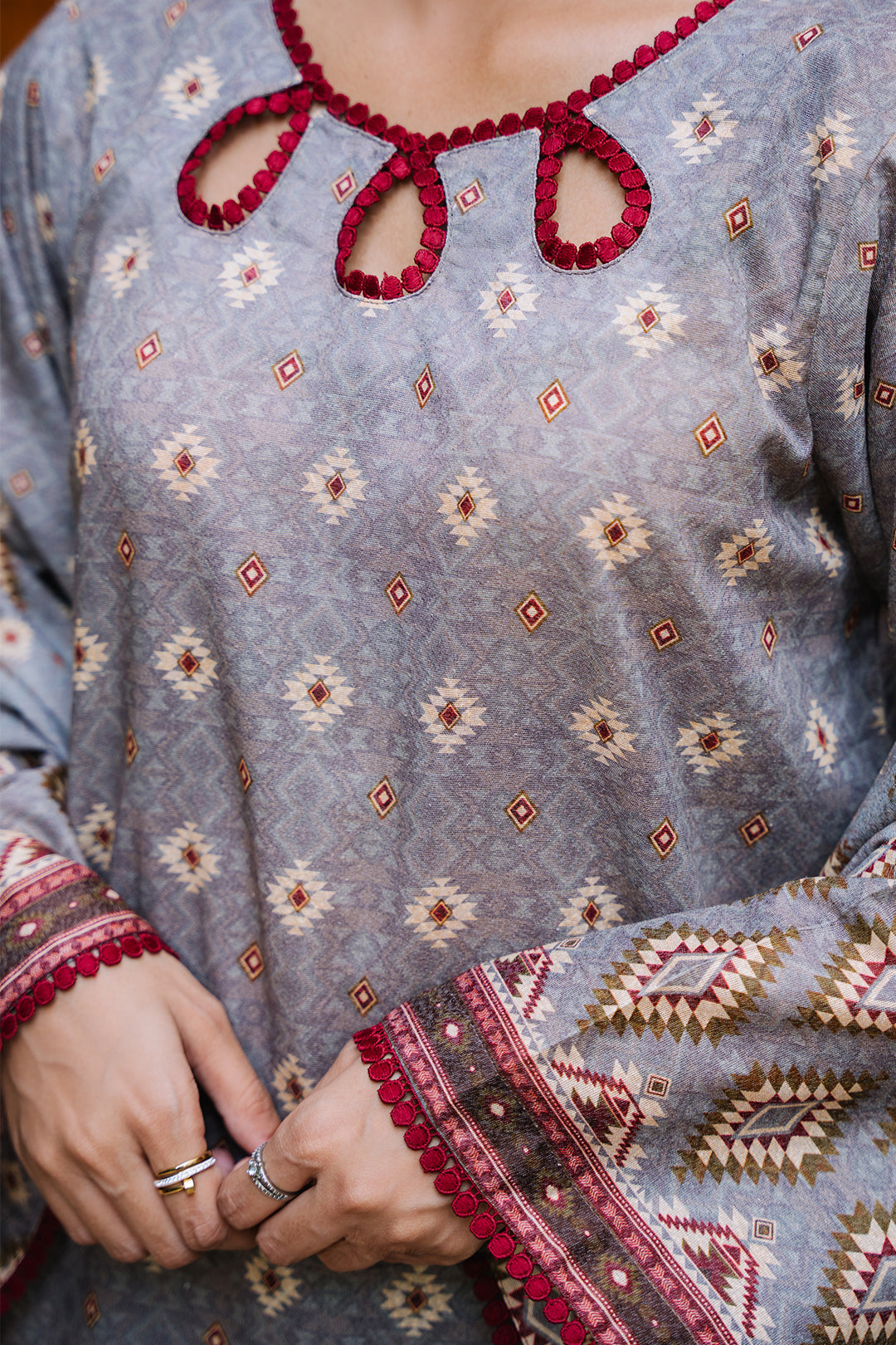 Zellbury | Unstitched 3 Piece Karandi | Shirt Shalwar Dupatta - 0209 - Libasekhas