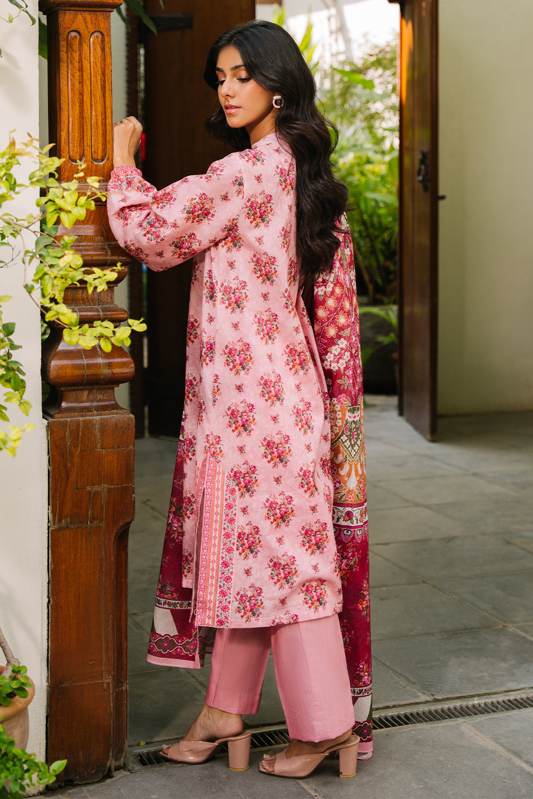 Zellbury | Unstitched 3 Piece Khaddar | Shirt Shalwar Dupatta - 0212 - Libasekhas