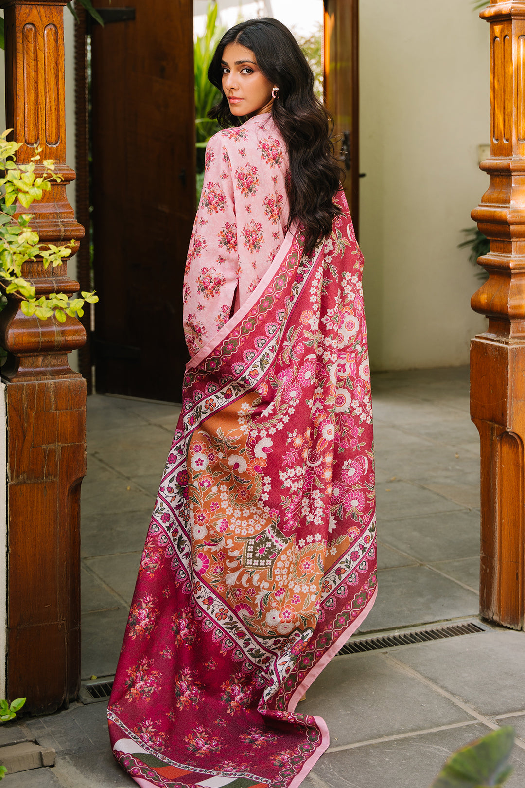 Zellbury | Unstitched 3 Piece Khaddar | Shirt Shalwar Dupatta - 0212 - Libasekhas