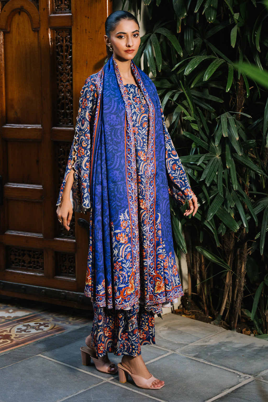 Zellbury | Unstitched 3 Piece Viscose | Shirt Shalwar Dupatta - 0215 - Libasekhas