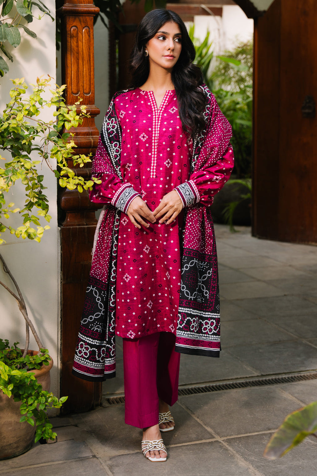 Zellbury | Unstitched 3 Piece Khaddar | Shirt Shalwar Dupatta - 0269 - Libasekhas