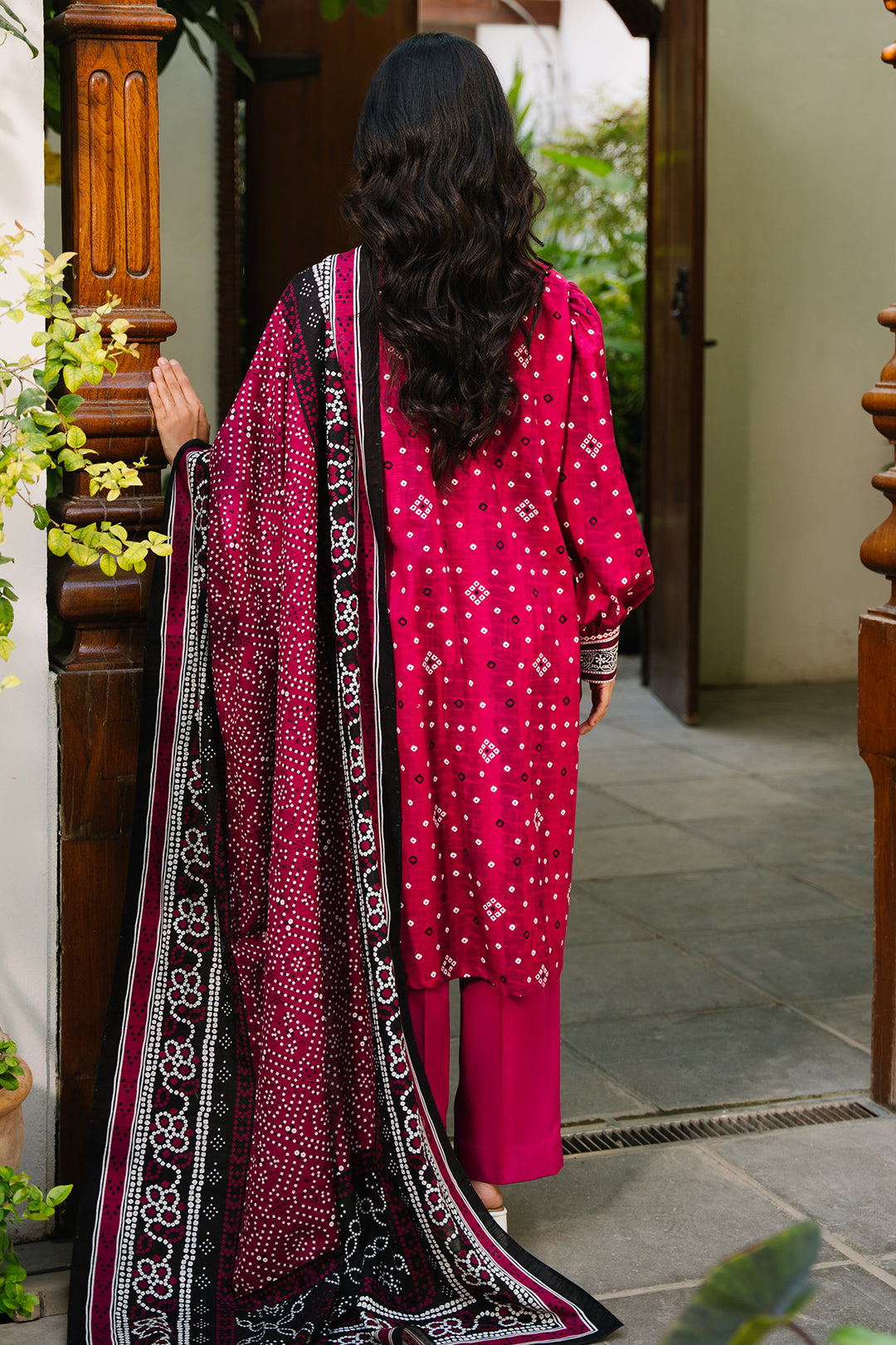 Zellbury | Unstitched 3 Piece Khaddar | Shirt Shalwar Dupatta - 0269 - Libasekhas