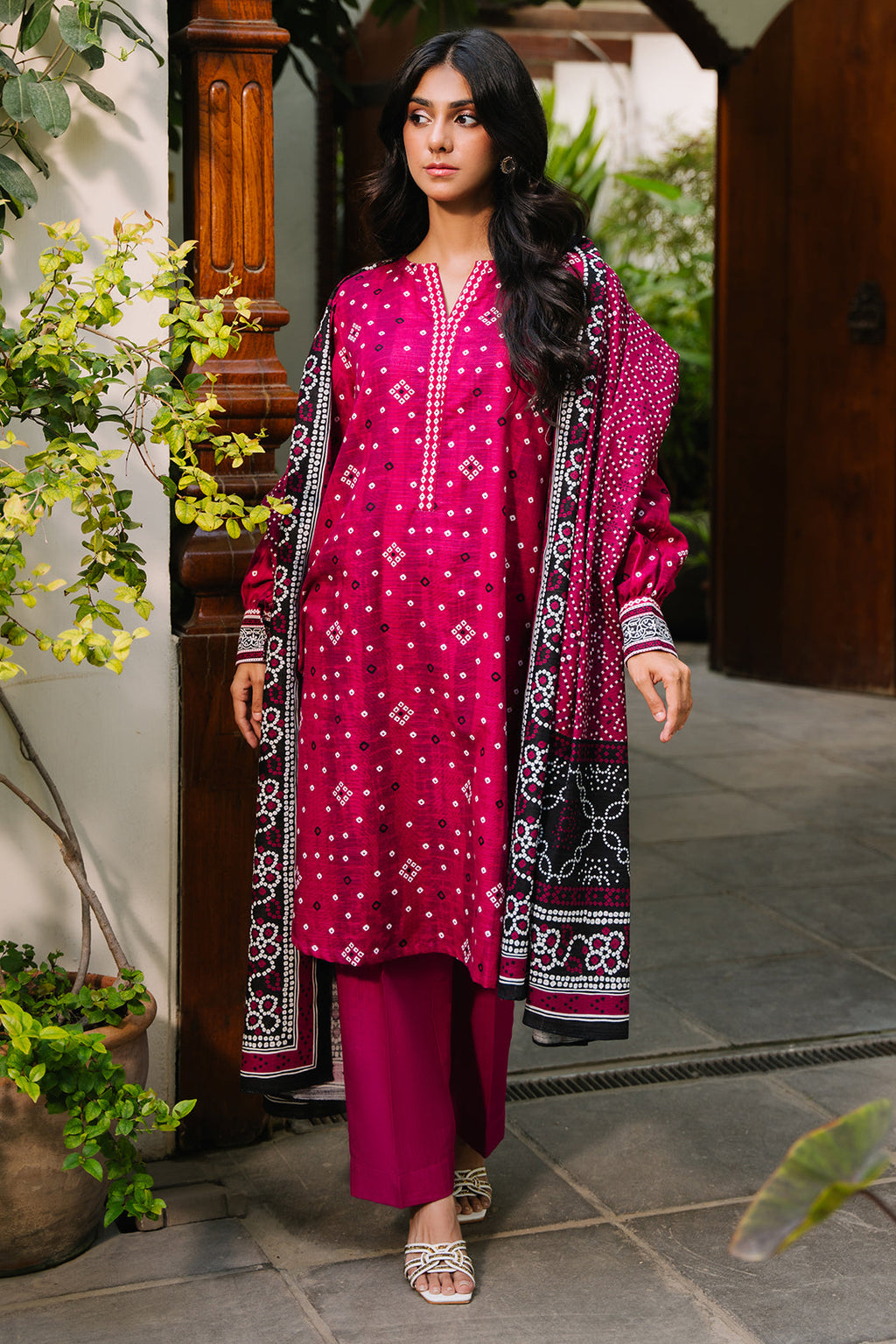 Zellbury | Unstitched 3 Piece Khaddar | Shirt Shalwar Dupatta - 0269 - Libasekhas