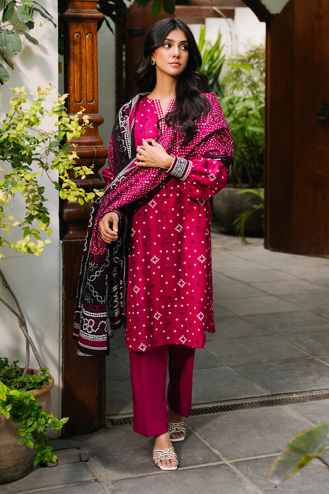 Zellbury | Unstitched 3 Piece Khaddar | Shirt Shalwar Dupatta - 0269 - Libasekhas