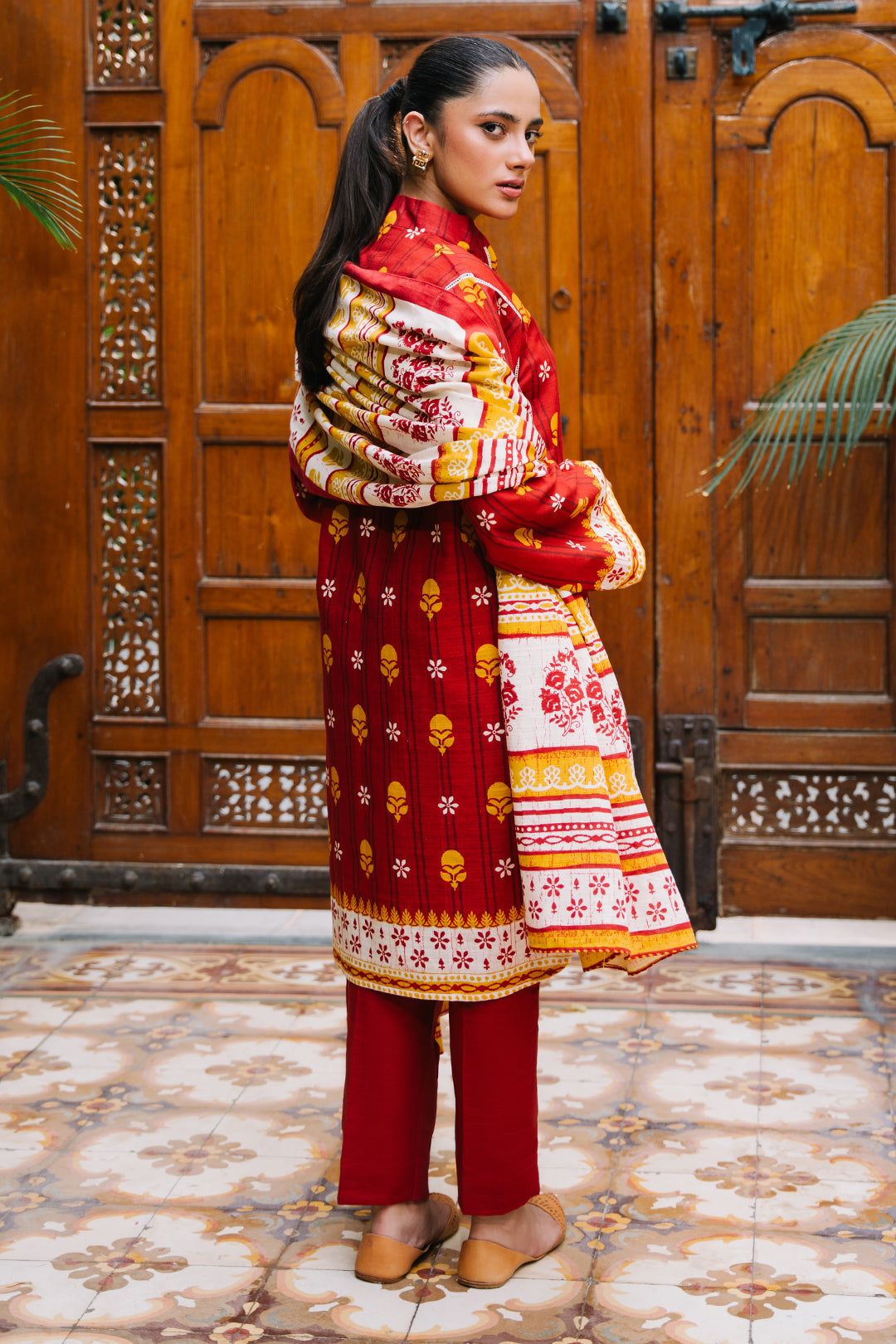 Zellbury | Unstitched 3 Piece Khaddar | Shirt Shalwar Dupatta - 0271 - Libasekhas