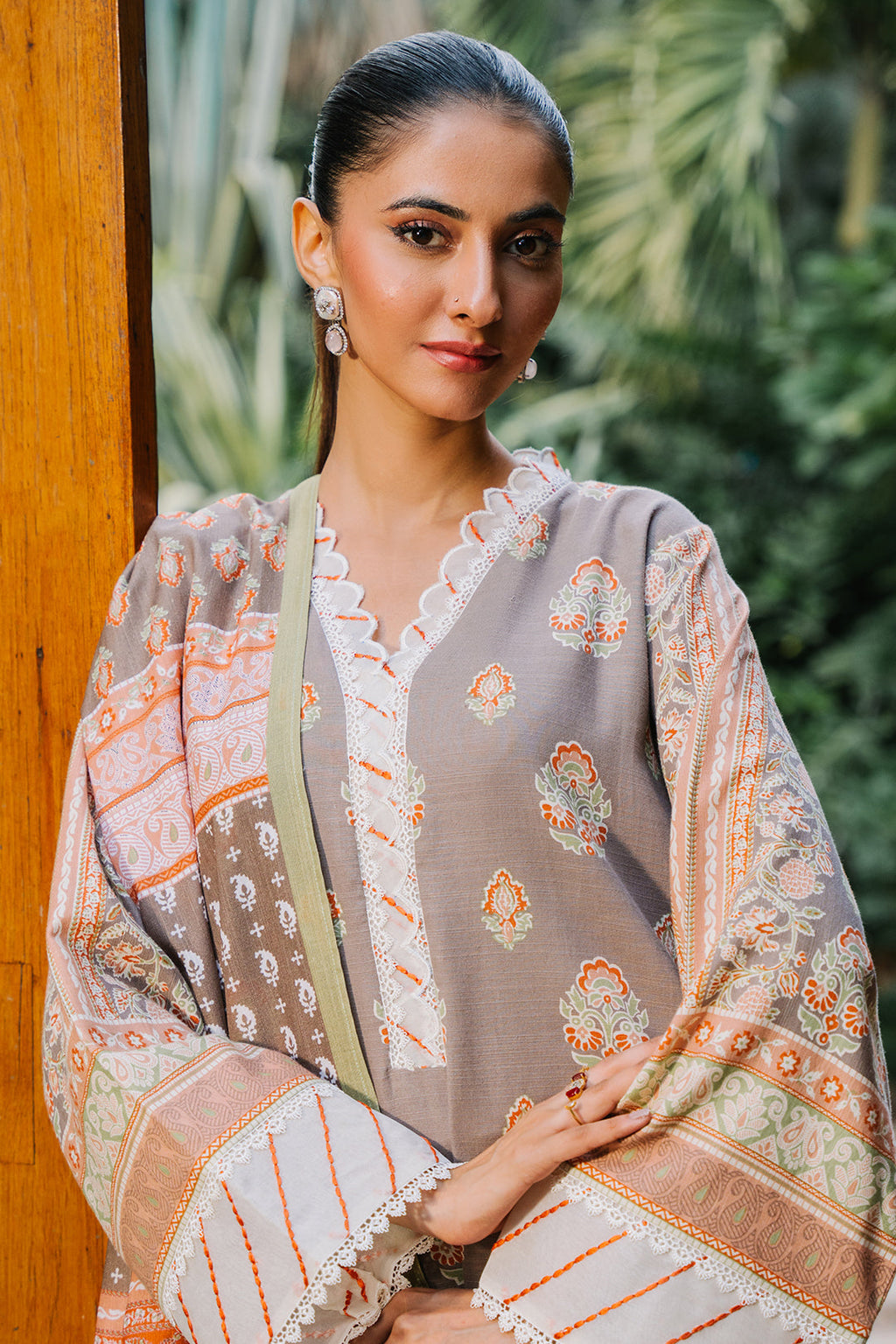Zellbury | Unstitched 3 Piece Khaddar | Shirt Shalwar Dupatta - 0276 - Libasekhas