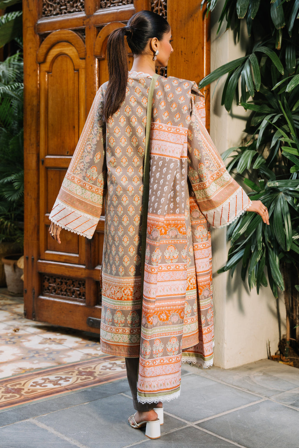 Zellbury | Unstitched 3 Piece Khaddar | Shirt Shalwar Dupatta - 0276 - Libasekhas