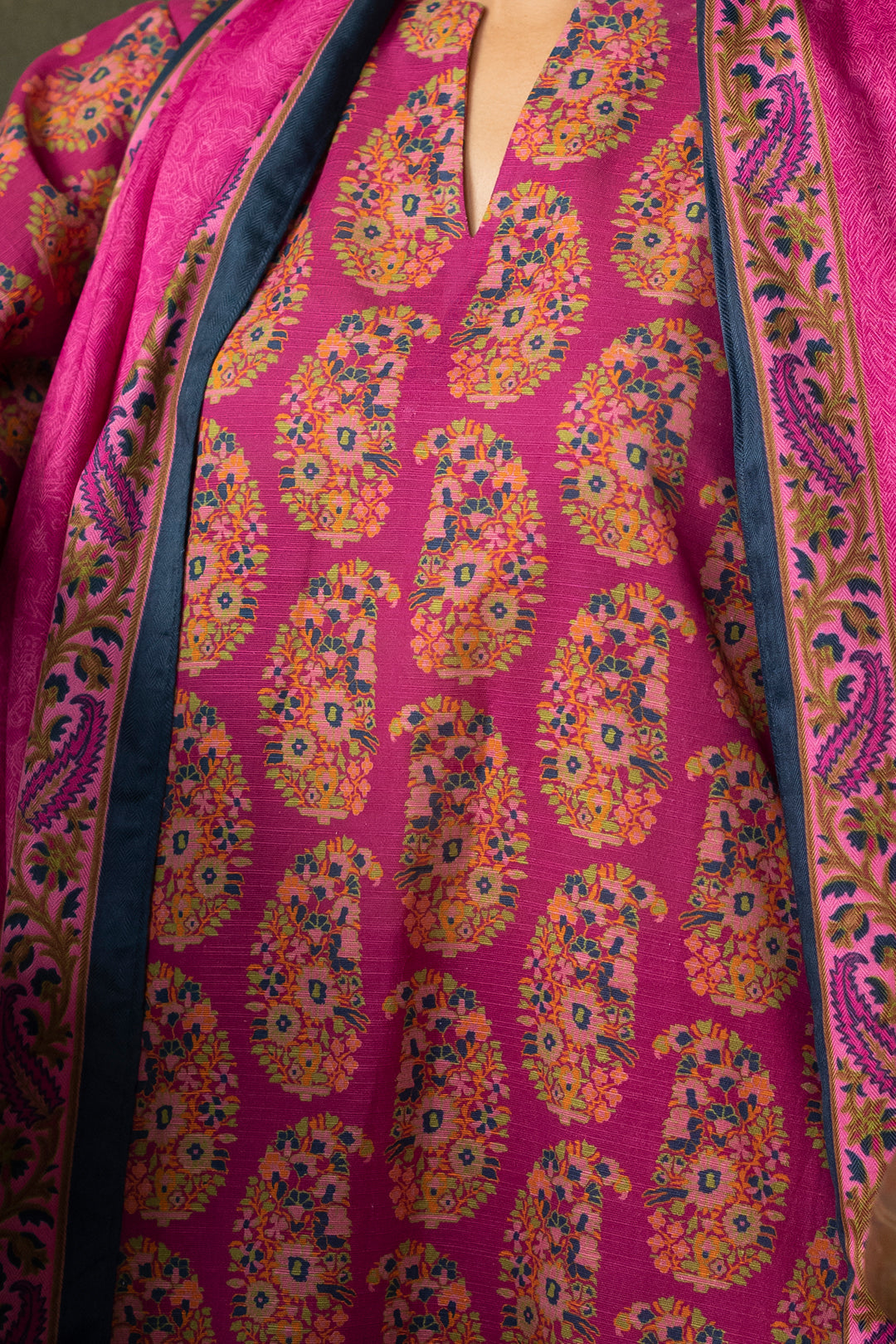 Zellbury | Unstitched 3 Piece Khaddar | Shirt Shalwar Dupatta - 0287 - Libasekhas