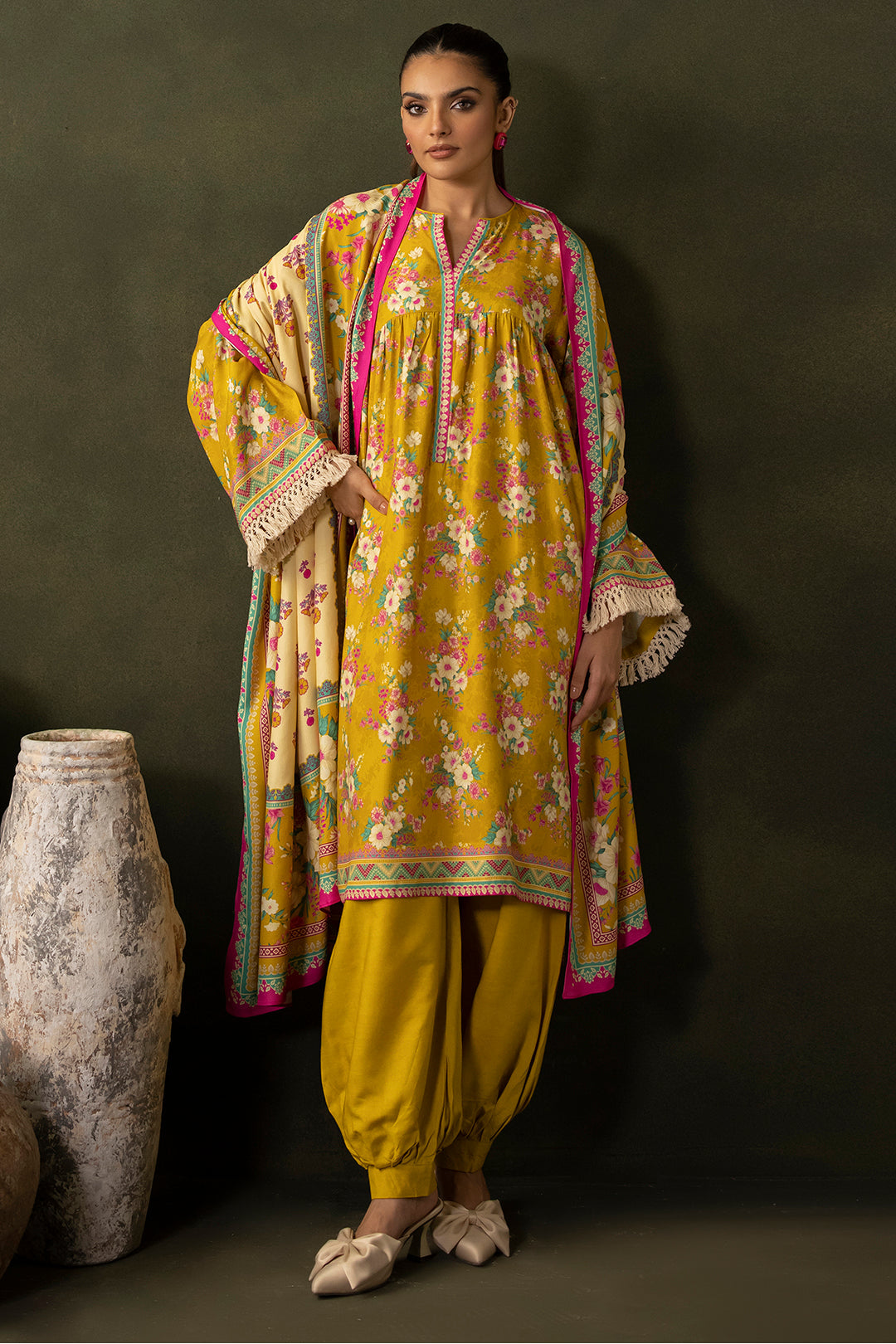 Zellbury | Unstitched 3 Piece Viscose | Shirt Shalwar Dupatta - 0289 - Libasekhas