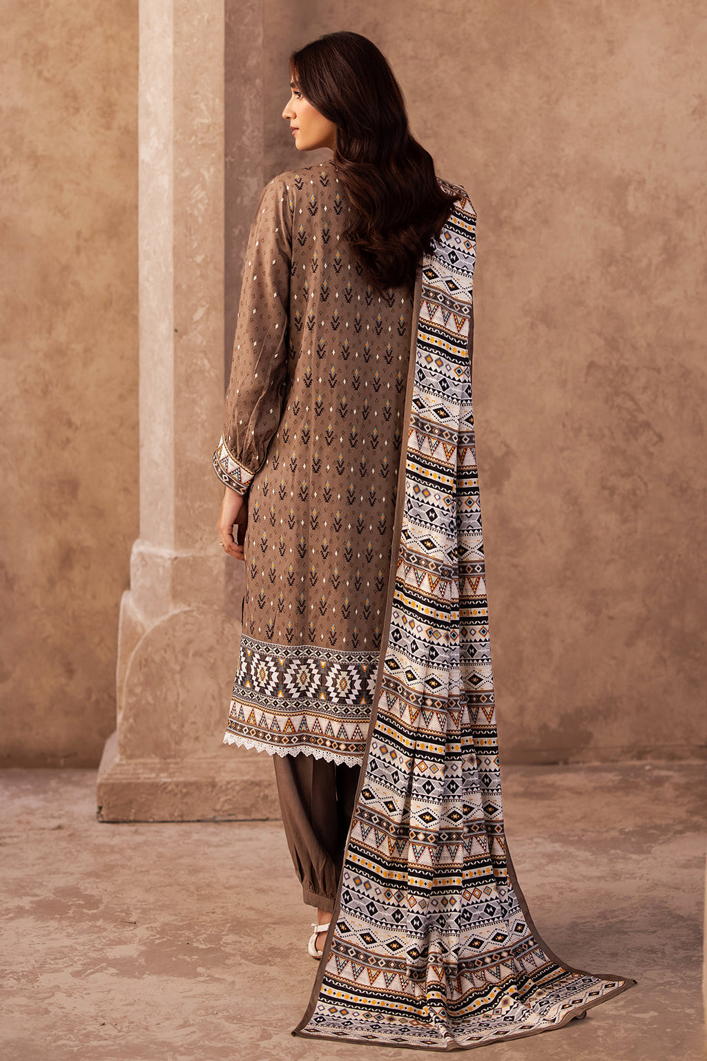 Zellbury | Unstitched 3 Piece Viscose | Shirt Shalwar Dupatta - 0293 - Libasekhas