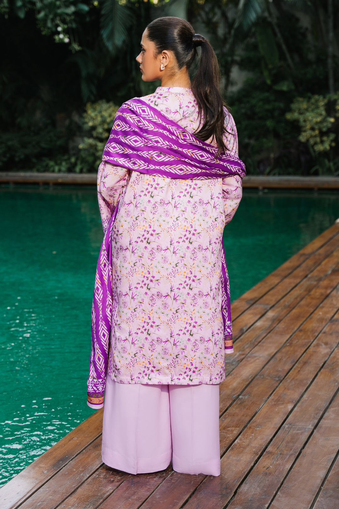 Zellbury | Unstitched 3 Piece Viscose | Shirt Shalwar Dupatta - 0295 - Libasekhas