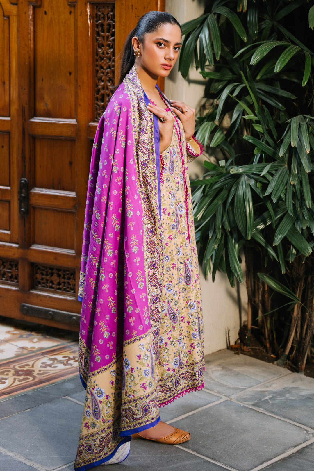 Zellbury | Unstitched 3 Piece Viscose | Shirt Shalwar Dupatta - 0297 - Libasekhas