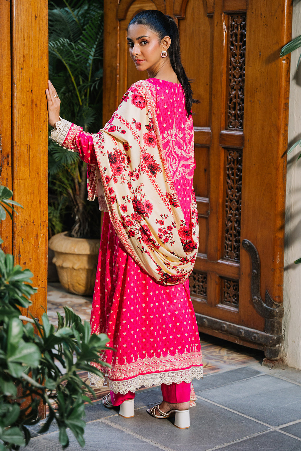 Zellbury | Unstitched 3 Piece Viscose | Shirt Shalwar Dupatta - 0300 - Libasekhas