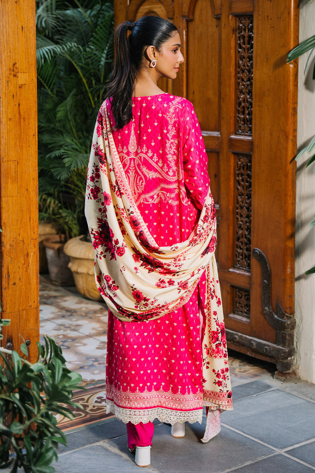 Zellbury | Unstitched 3 Piece Viscose | Shirt Shalwar Dupatta - 0300 - Libasekhas