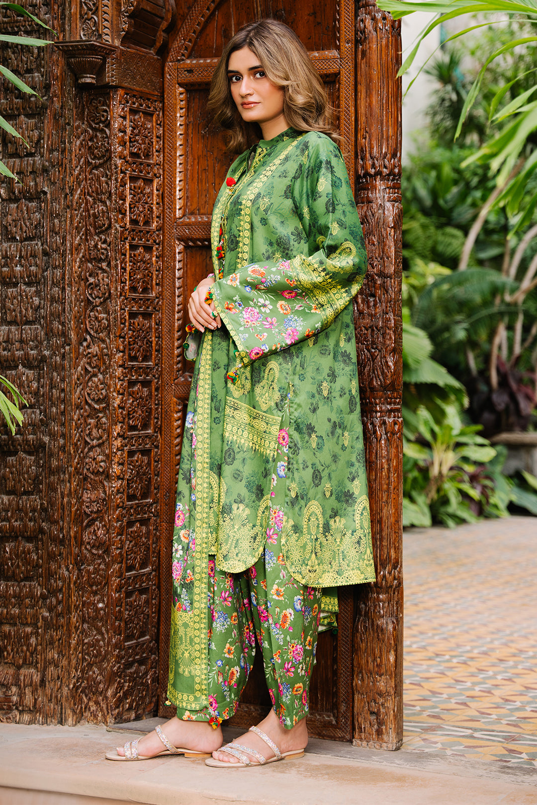 Zellbury | Unstitched 3 Piece Viscose | Shirt Shalwar Dupatta - 0305 - Libasekhas