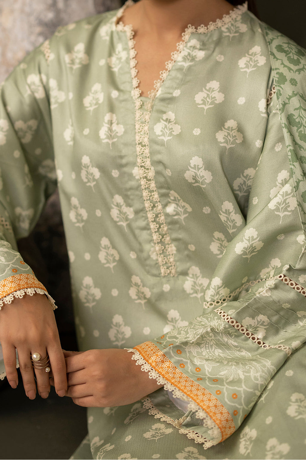 Zellbury | Unstitched 3 Piece Viscose | Shirt Shalwar Dupatta - 0306 - Libasekhas