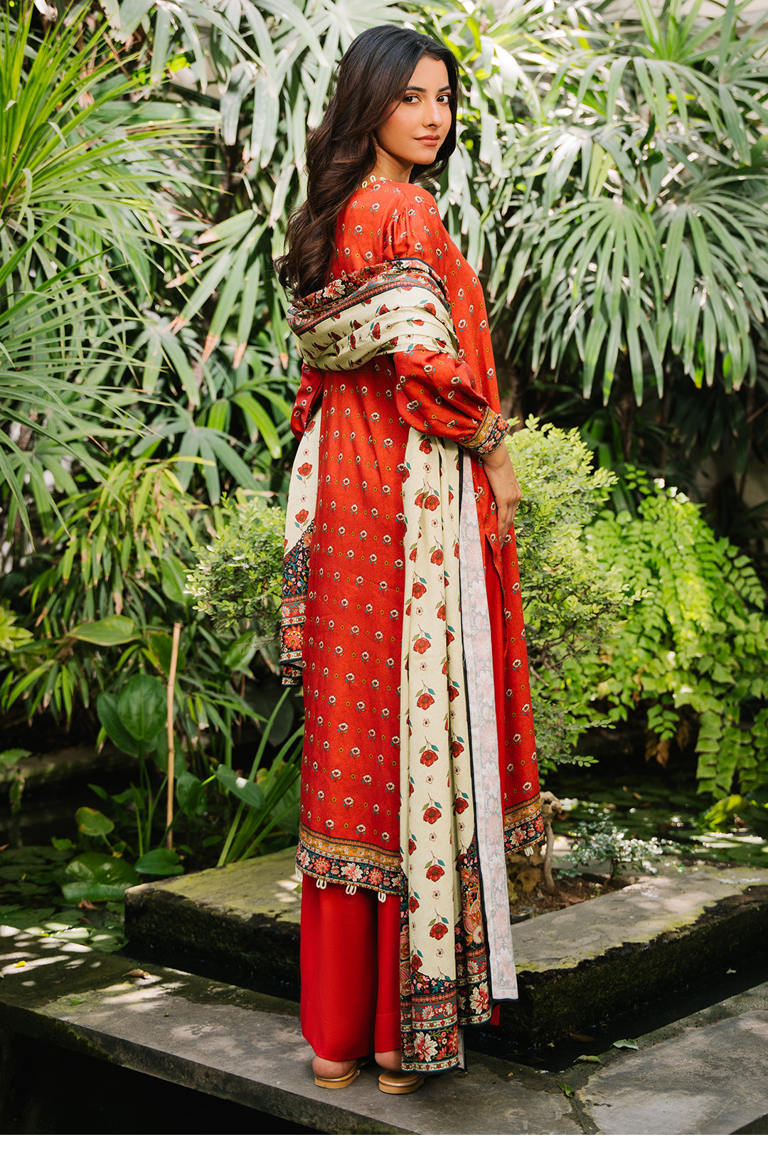 Zellbury | Unstitched 3 Piece Cotail | Shirt Shalwar Dupatta - 0307 - Libasekhas