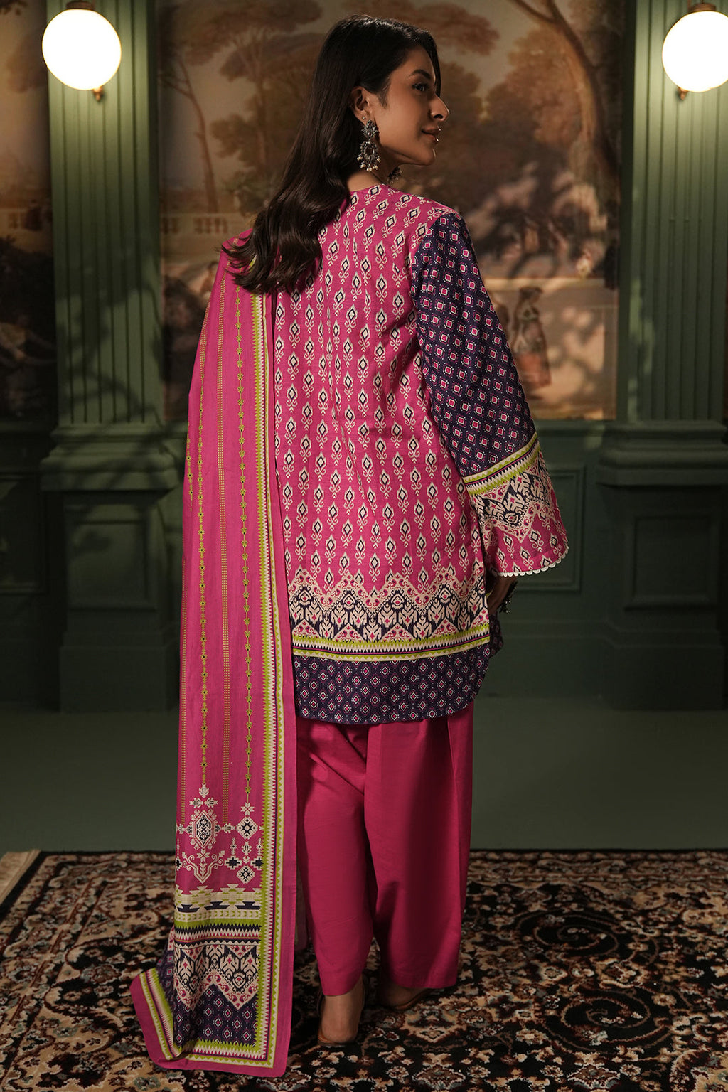 Zellbury | Unstitched 3 Piece Khaddar | Shirt Shalwar Dupatta - 0359 - Libasekhas