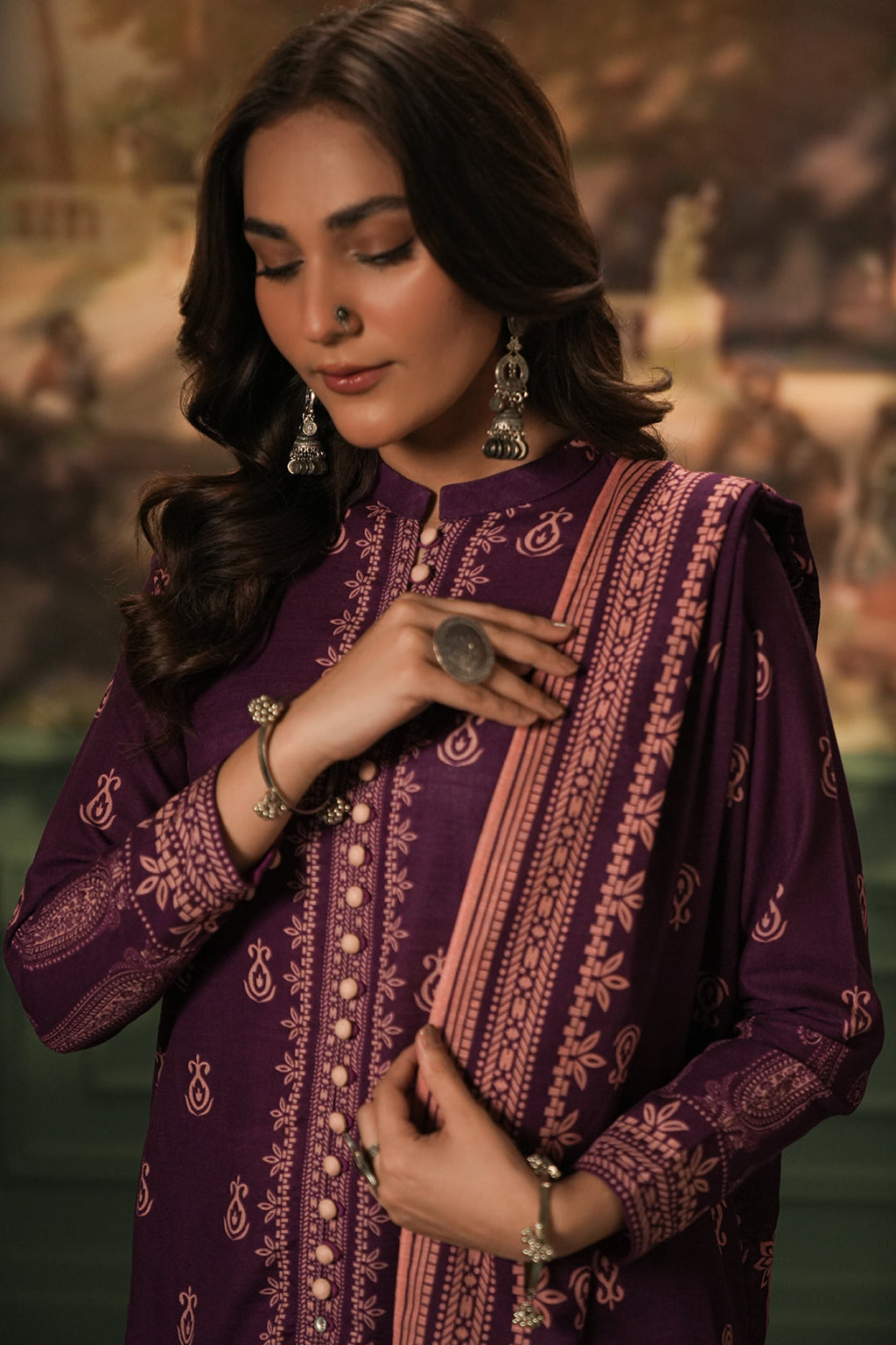 Zellbury | Unstitched 3 Piece Khaddar | Shirt Shalwar Dupatta - 0360 - Libasekhas