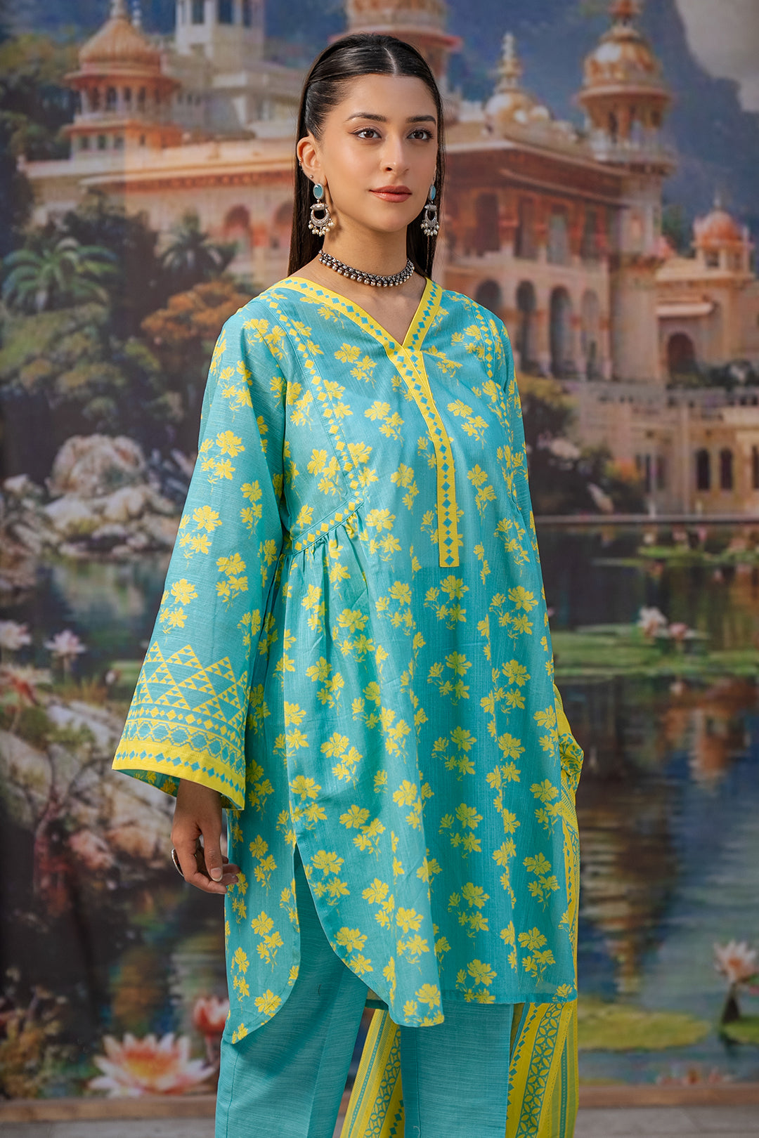 Zellbury | Unstitched 3 Piece Khaddar | Shirt Shalwar Dupatta - 0370 - Libasekhas