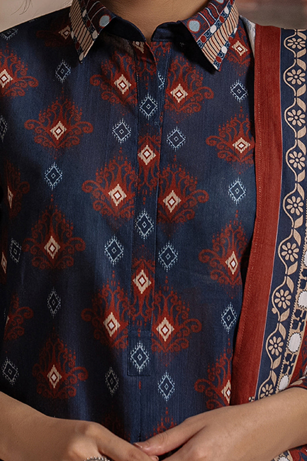 Zellbury | Unstitched 3 Piece Khaddar | Shirt Shalwar Dupatta - 0387 - Libasekhas