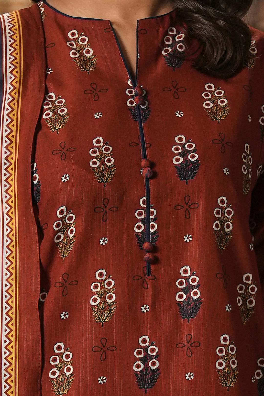Zellbury | Unstitched 3 Piece Khaddar | Shirt Shalwar Dupatta - 0394 - Libasekhas