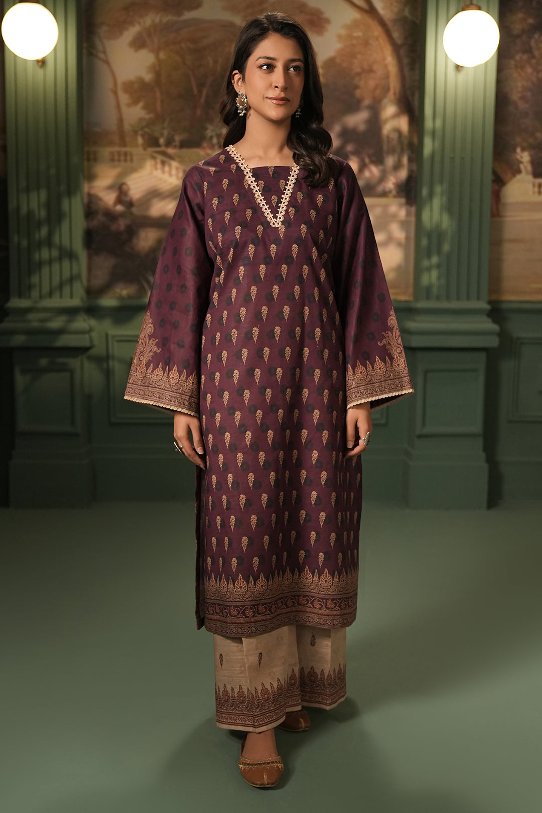 Zellbury | Unstitched 3 Piece Khaddar | Shirt Shalwar Dupatta - 0396 - Libasekhas