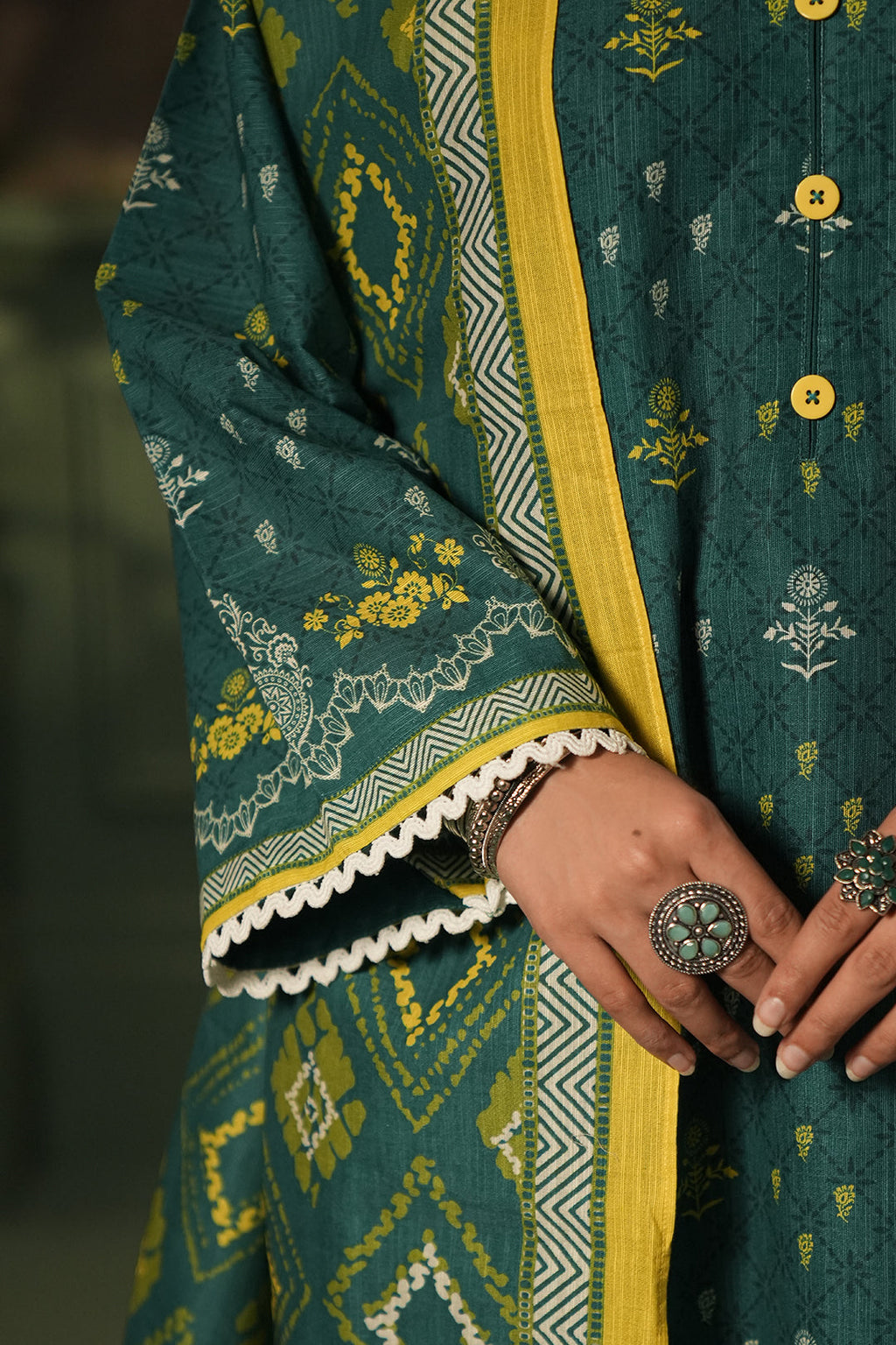 Zellbury | Unstitched 3 Piece Khaddar | Shirt Shalwar Dupatta - 0448 - Libasekhas