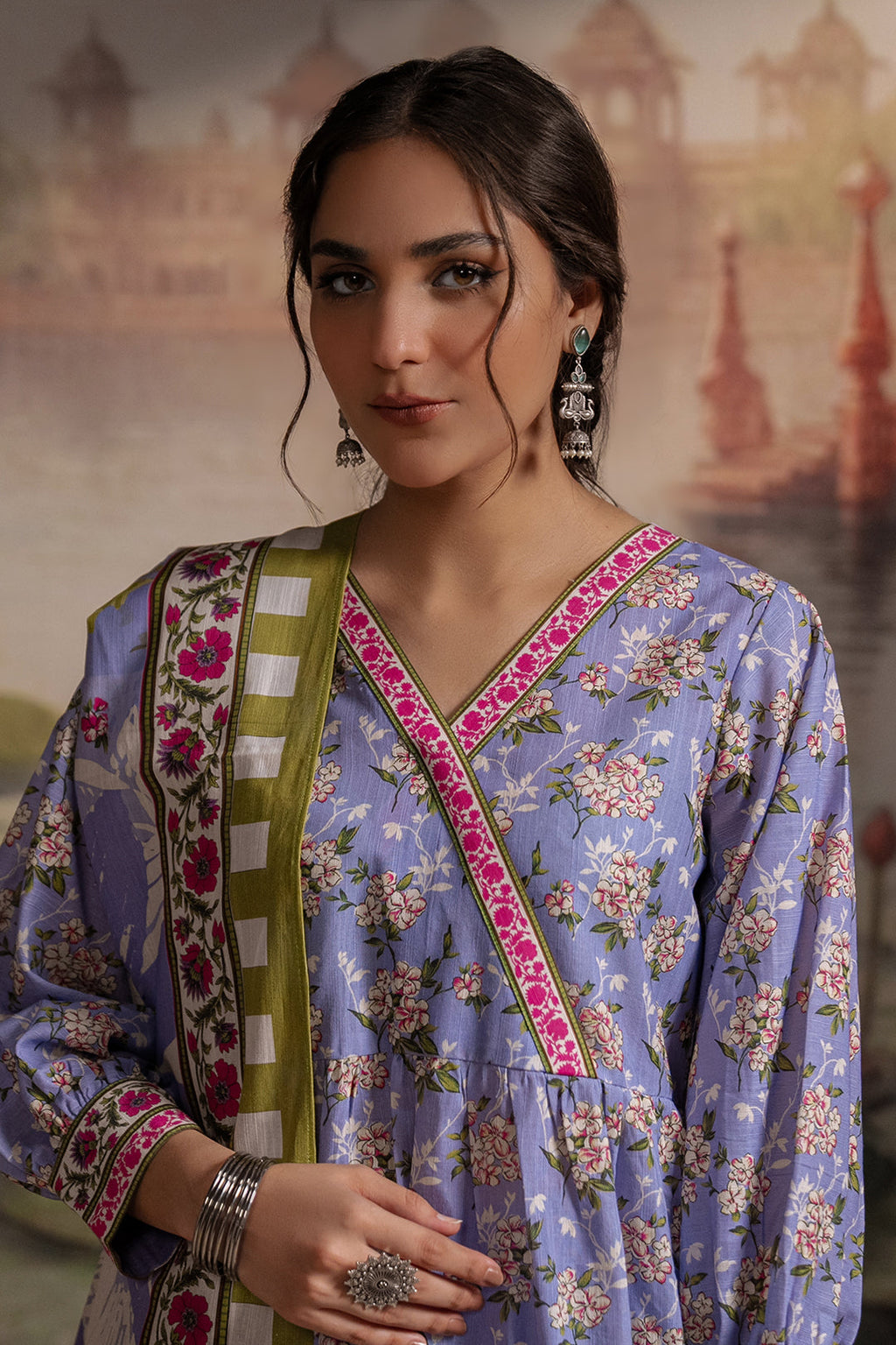 Zellbury | Unstitched 3 Piece Khaddar | Shirt Shalwar Dupatta - 0451 - Libasekhas